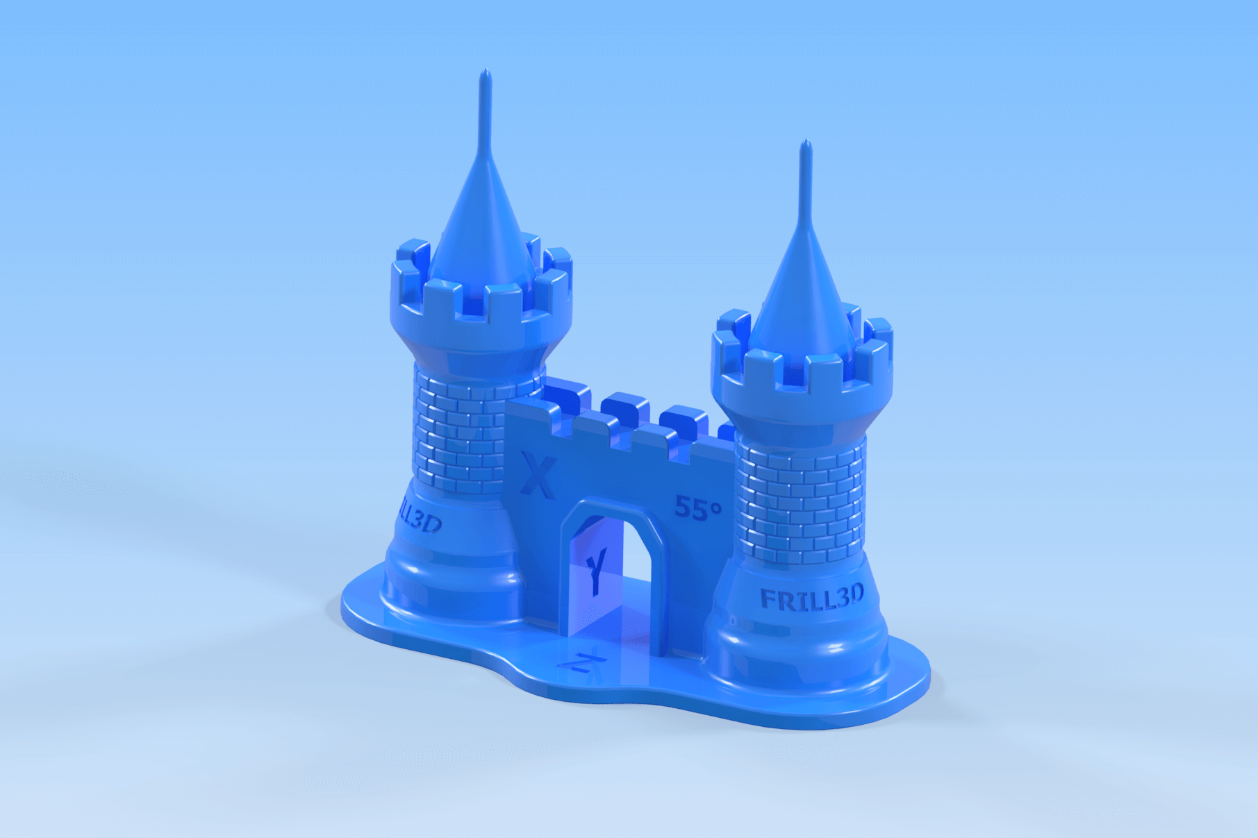 FRILL3D Print Test Castle