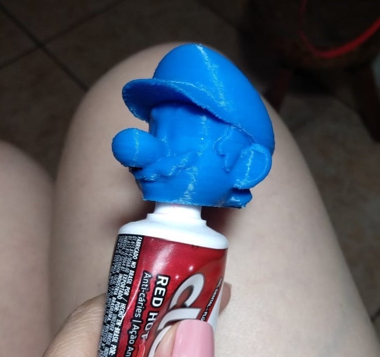 Mario Toothpaste Cap (Tampa pasta de dente - creme dental)