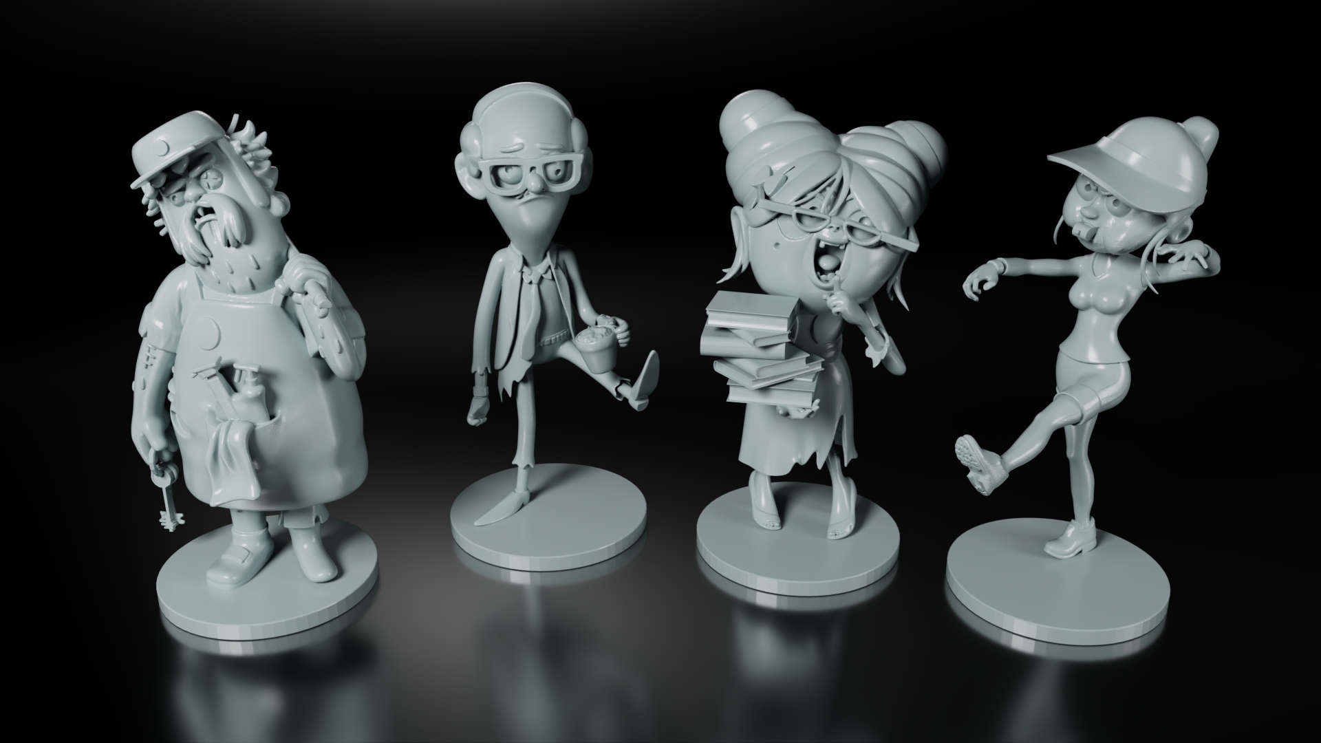 Zombie Kidz Evolution 3D Zombie figures printable