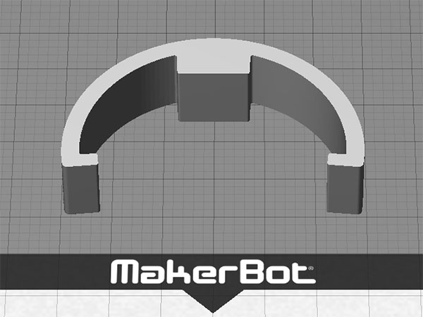 Replicator 2 Spool Spacer - for MakerBot 900gm Spools