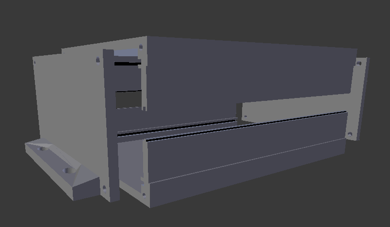 Electronic Enclosure L150mm x H55mm x W96mm (Easily Scalable, includes Blend files)