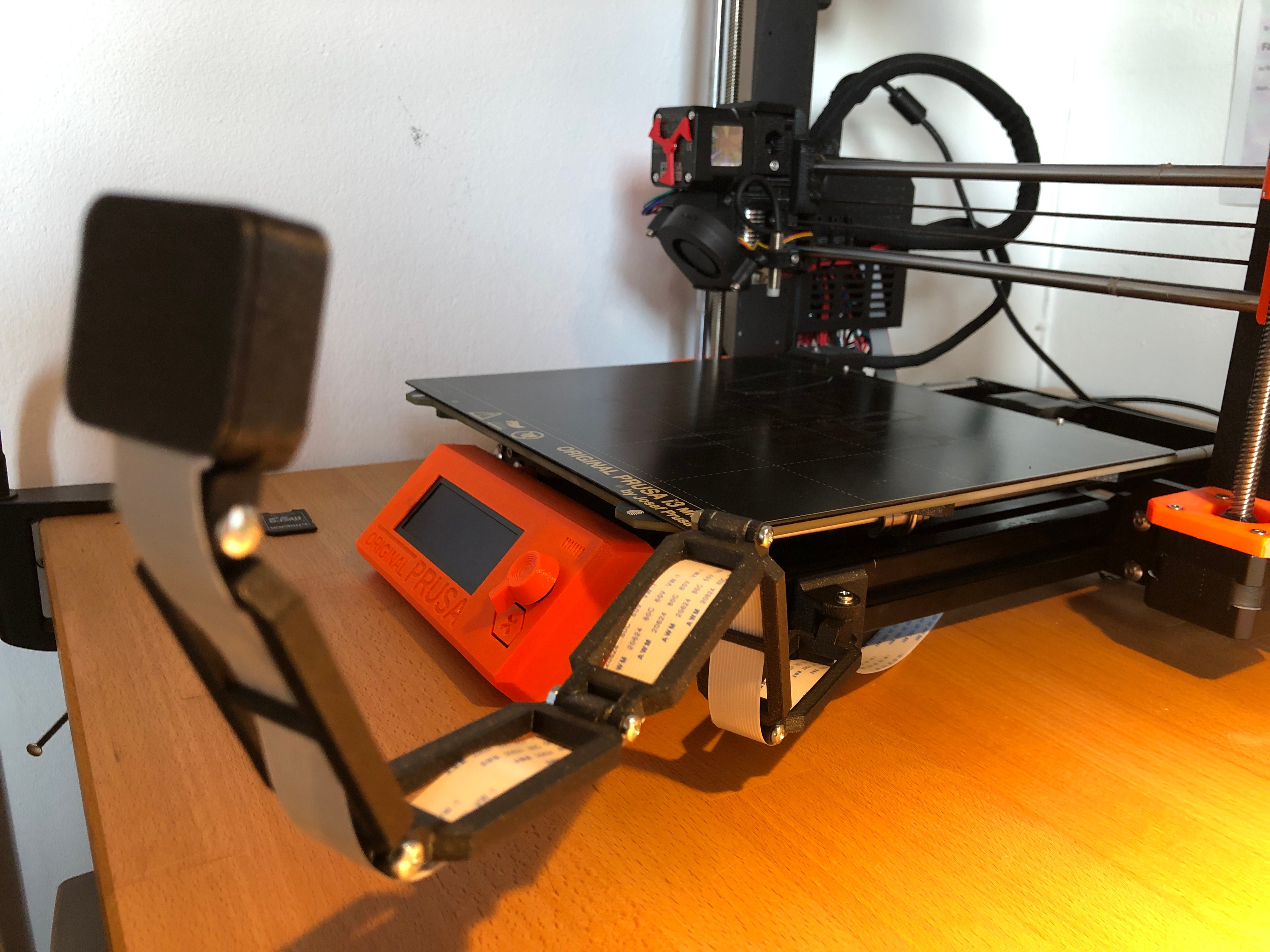 Prusa MK3S Raspberry Pi Camera Mount - by Clip-Fastening
