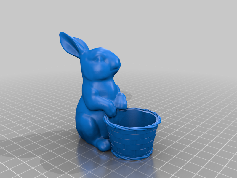 Easter rabbit with basket