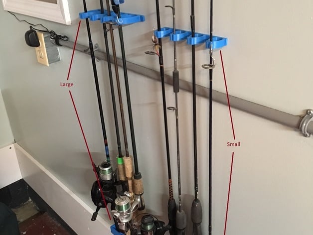 Fishing rod holder / rack by BrookTrout - Thingiverse