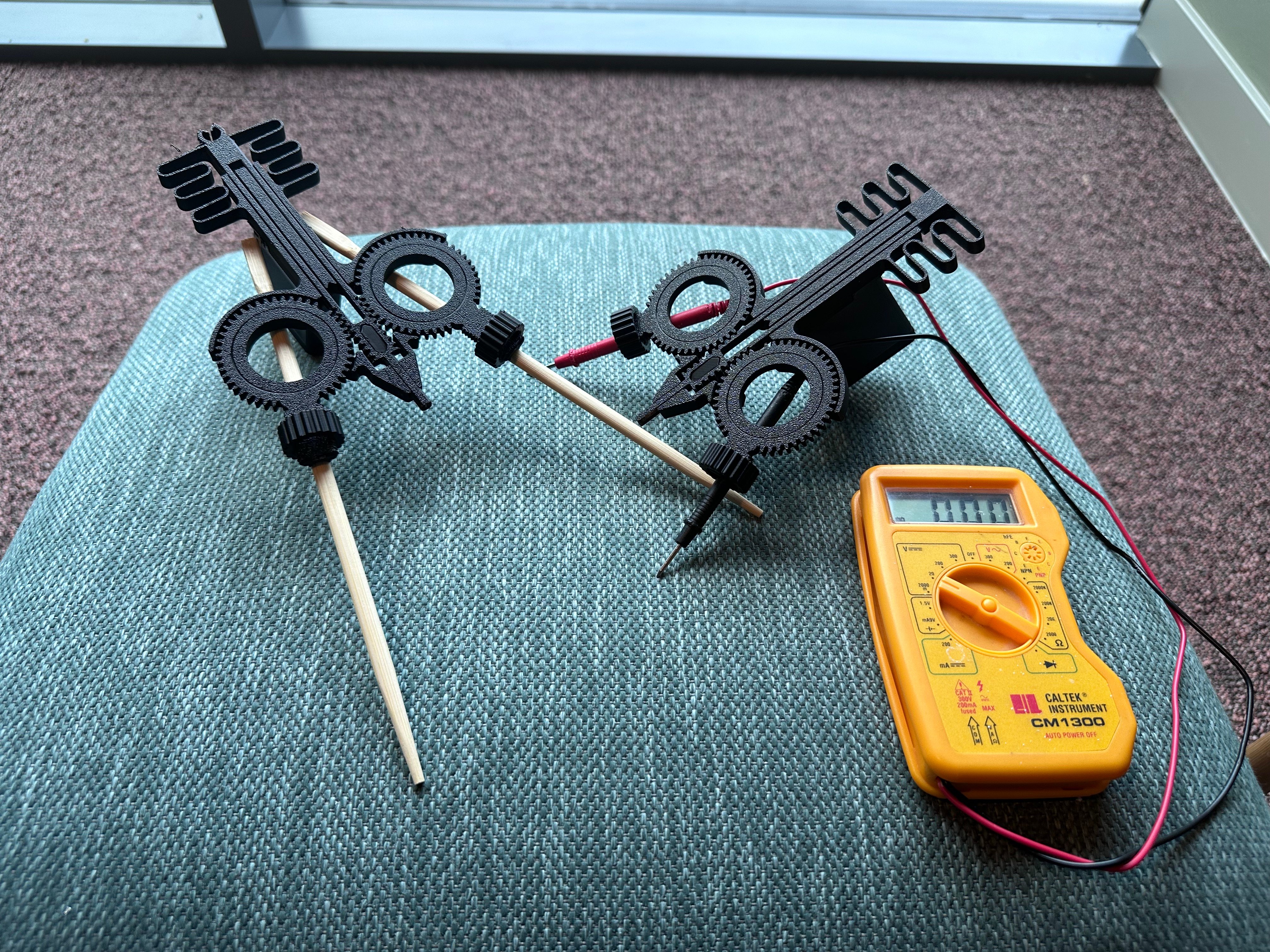 Gun-Style Chopstick & Multimeter Holder