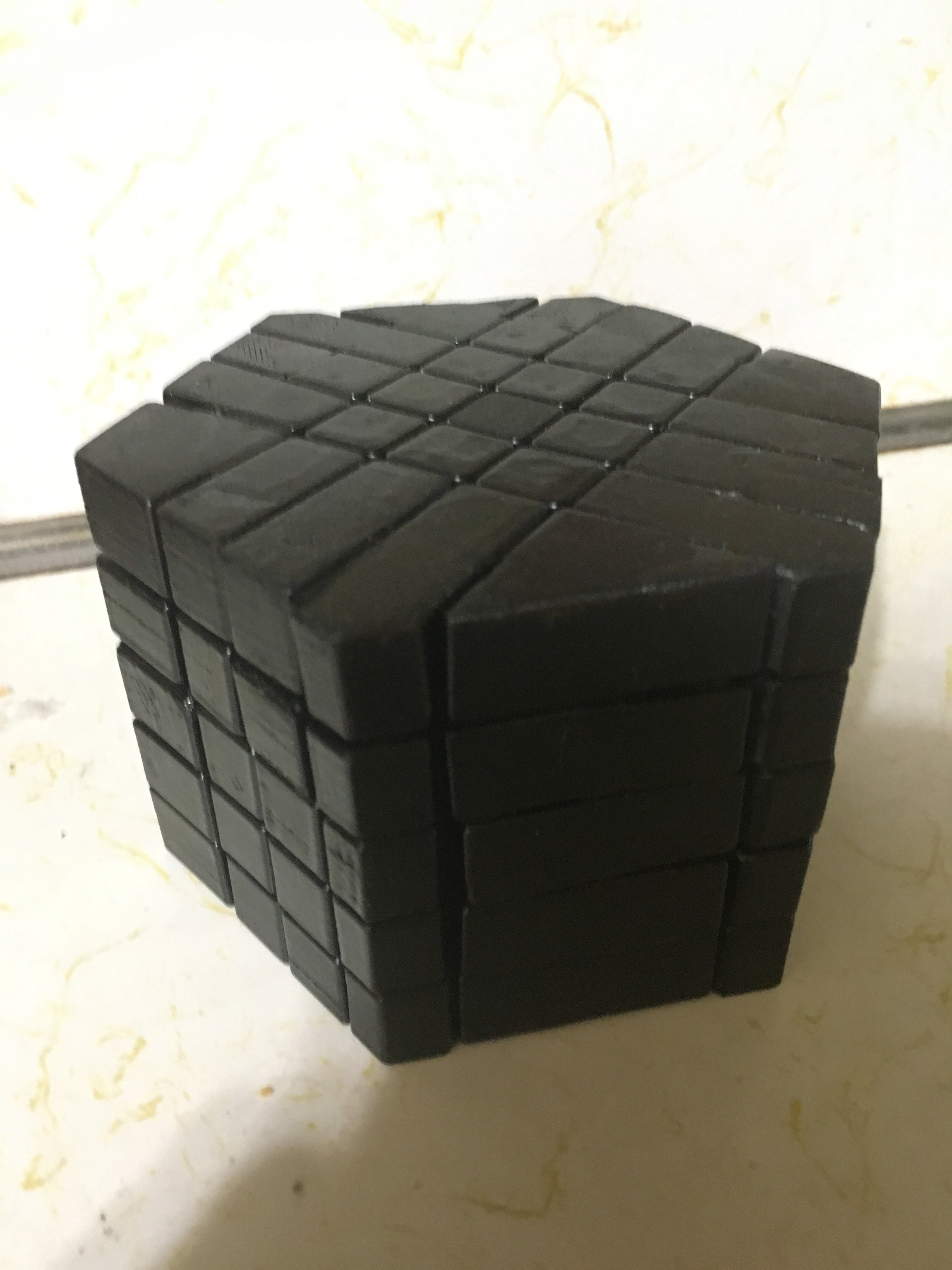 5x5 Hexagonal Prism Twisty Puzzle (Printed Extensions Only, No Cutting Required)