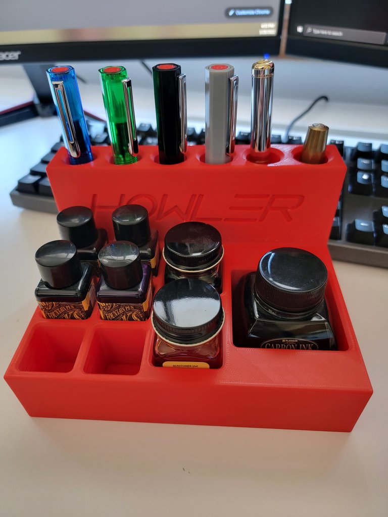 Customizable Pen and Ink Holder