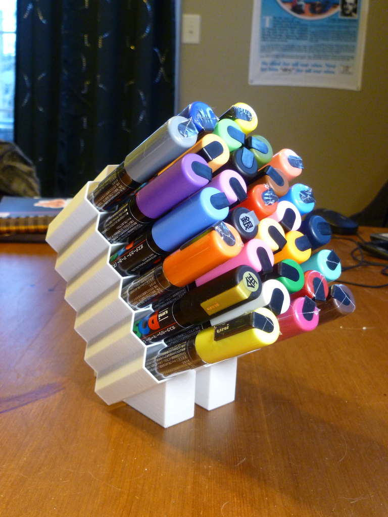 POSCA paint marker holder with stand