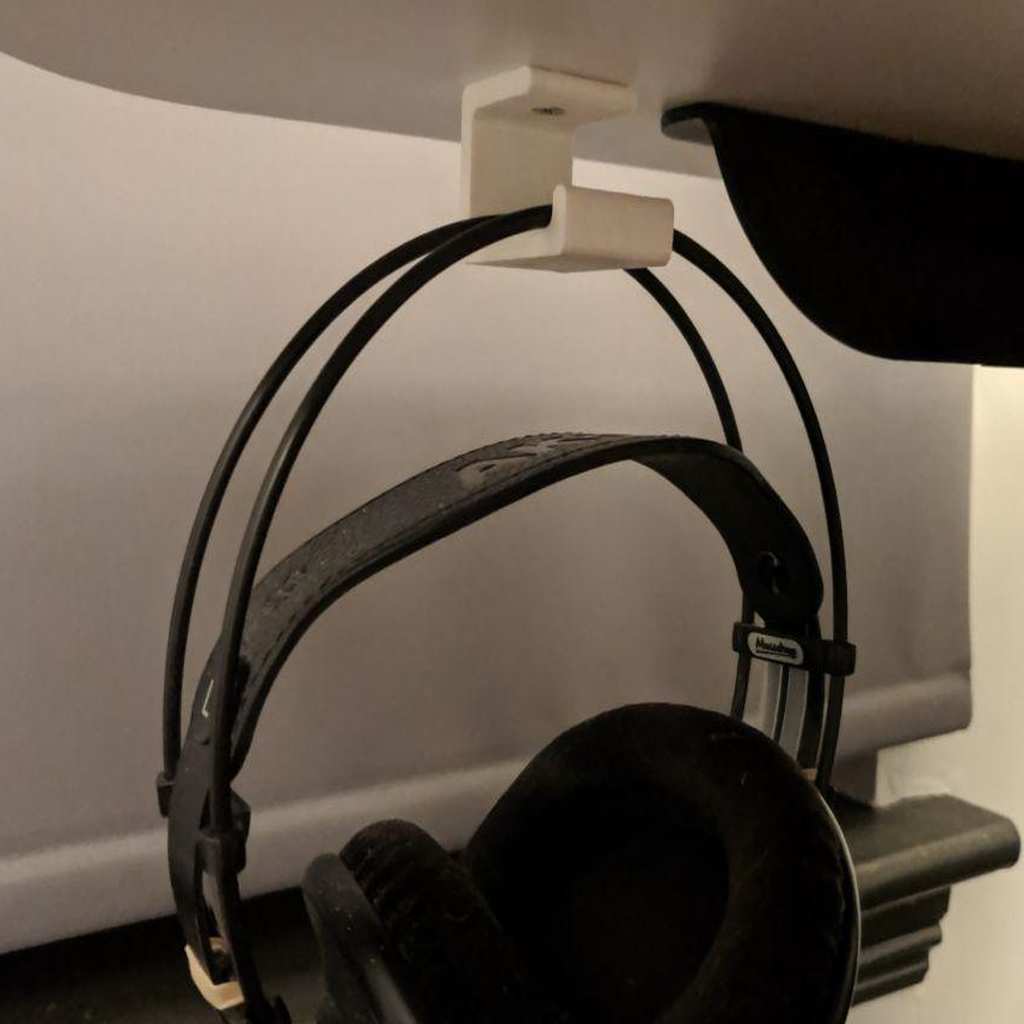 Under Desk Headphone Hanger