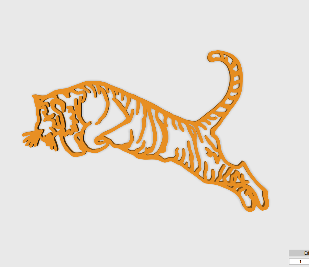Jumping tiger 2D