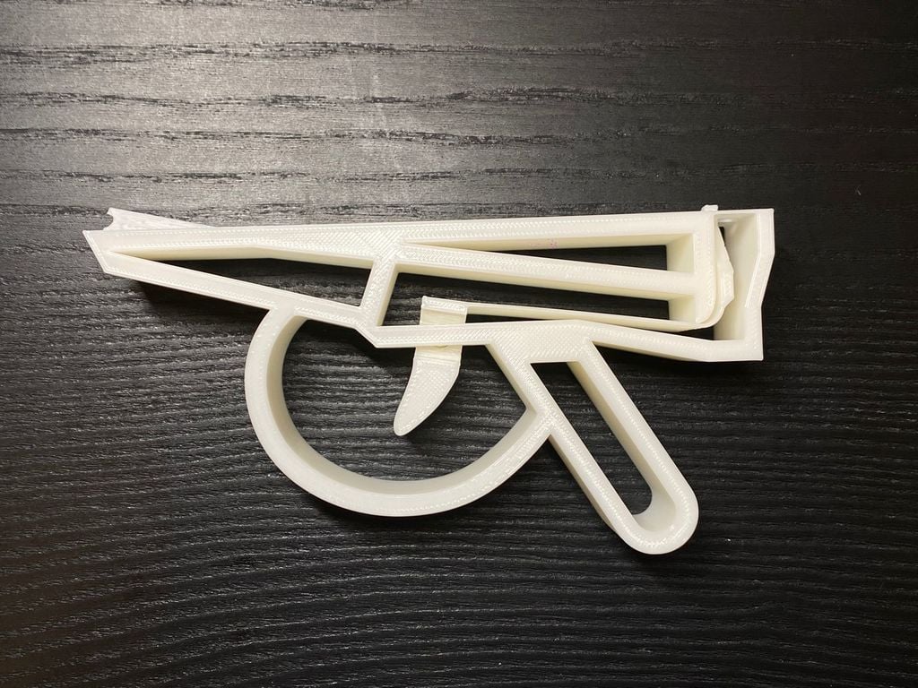 print in place rubber band gun