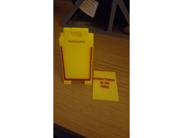 Swappable Text Mini Floor Sign