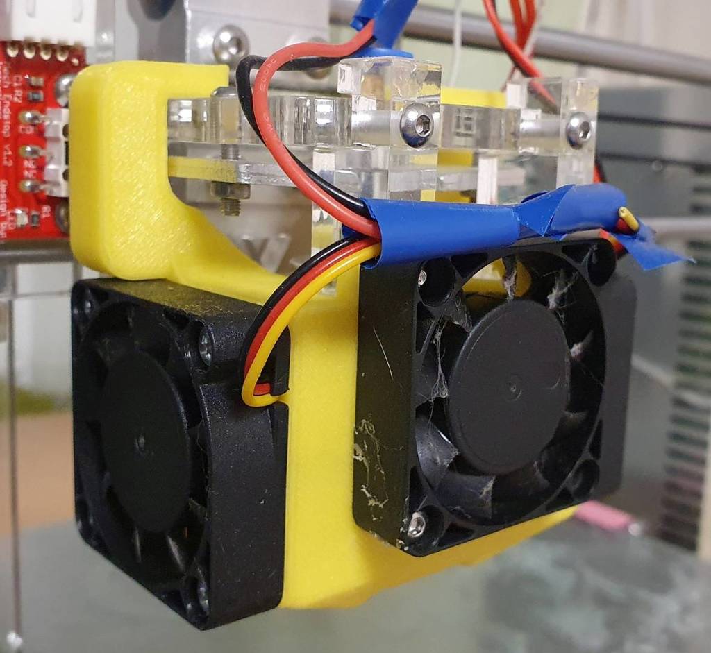 Integrated print cooling fan mount for EV6 