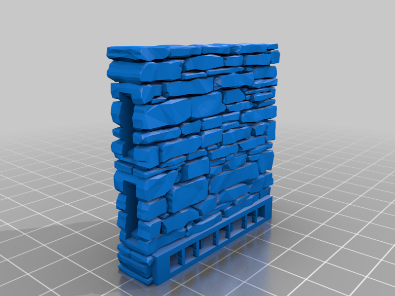 Clorehaven Wall A  Remix with smaller supports for Resin Printers 