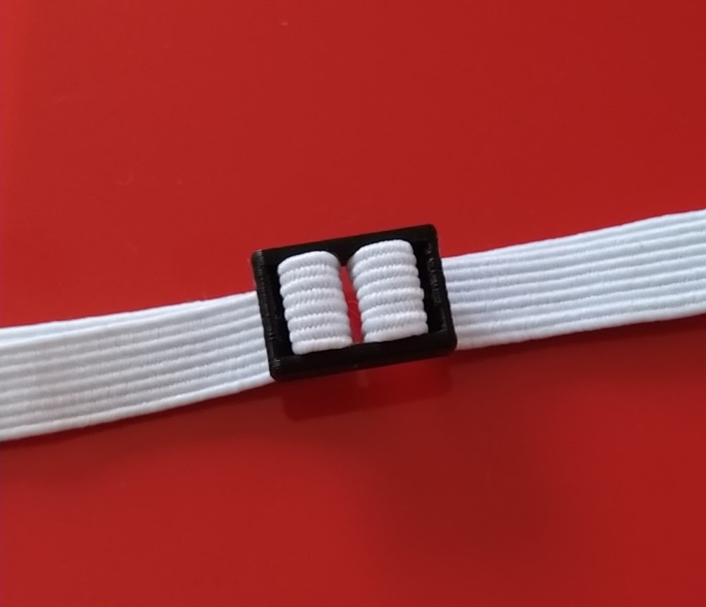 Buckles for braided elastic tape