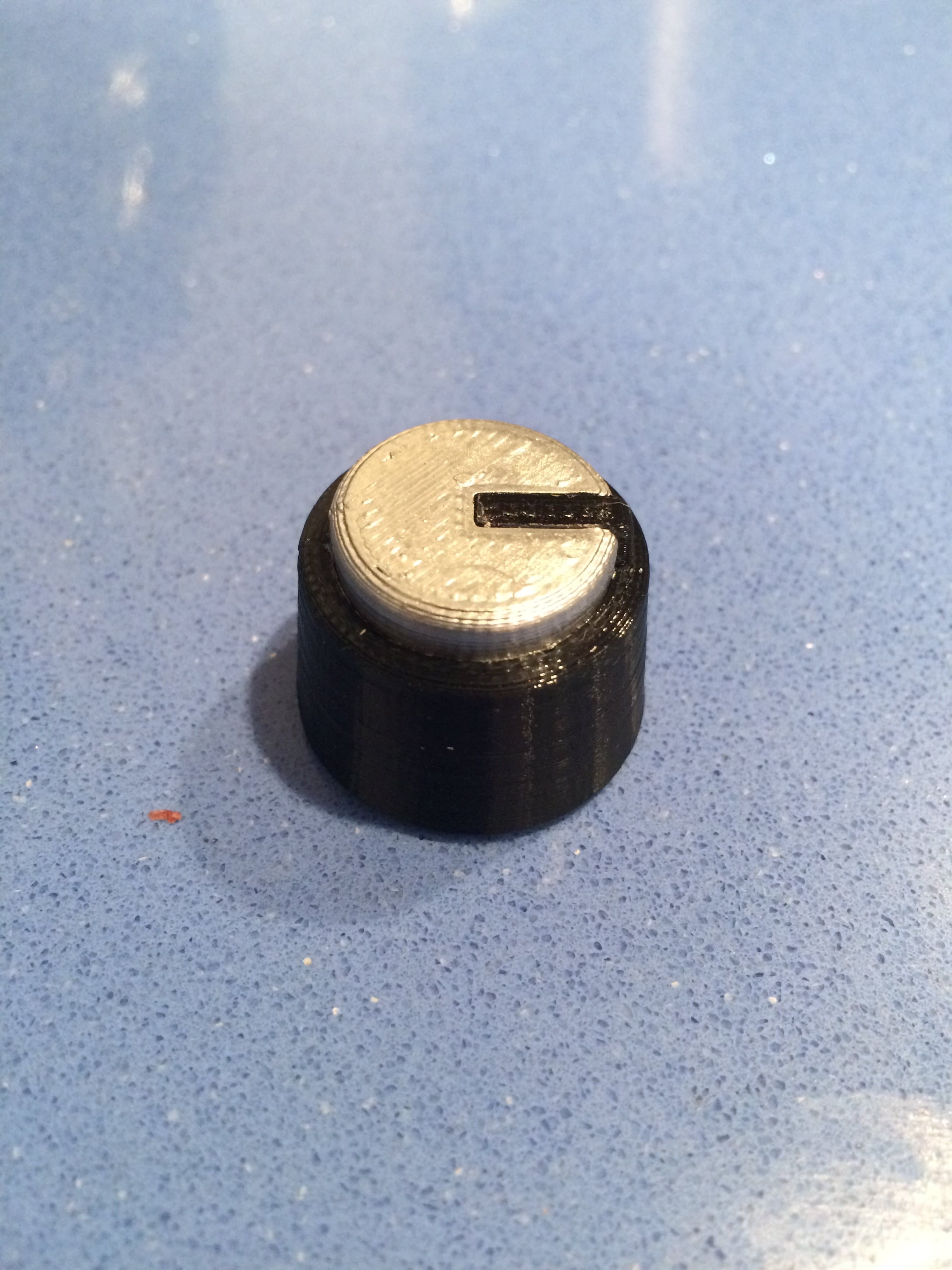 Two part knob