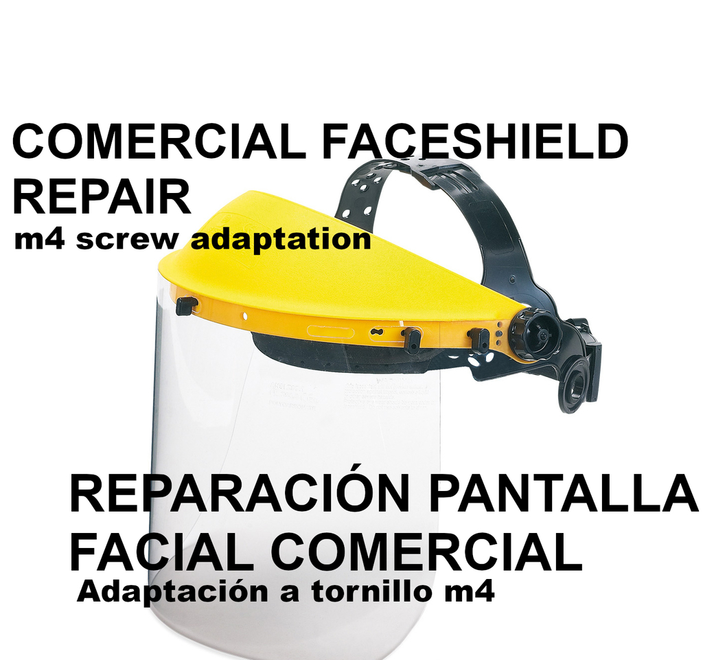 Comercial Faceshield Repair / Reparacion Pantalla Facial Comercial