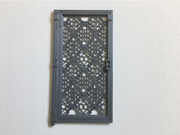 FICHIER pour imprimante 3D : porte - fenetre- volet Featured_preview_GATE_2