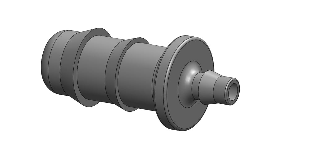 Reducer garden hose coupling from 16mm to 7mm