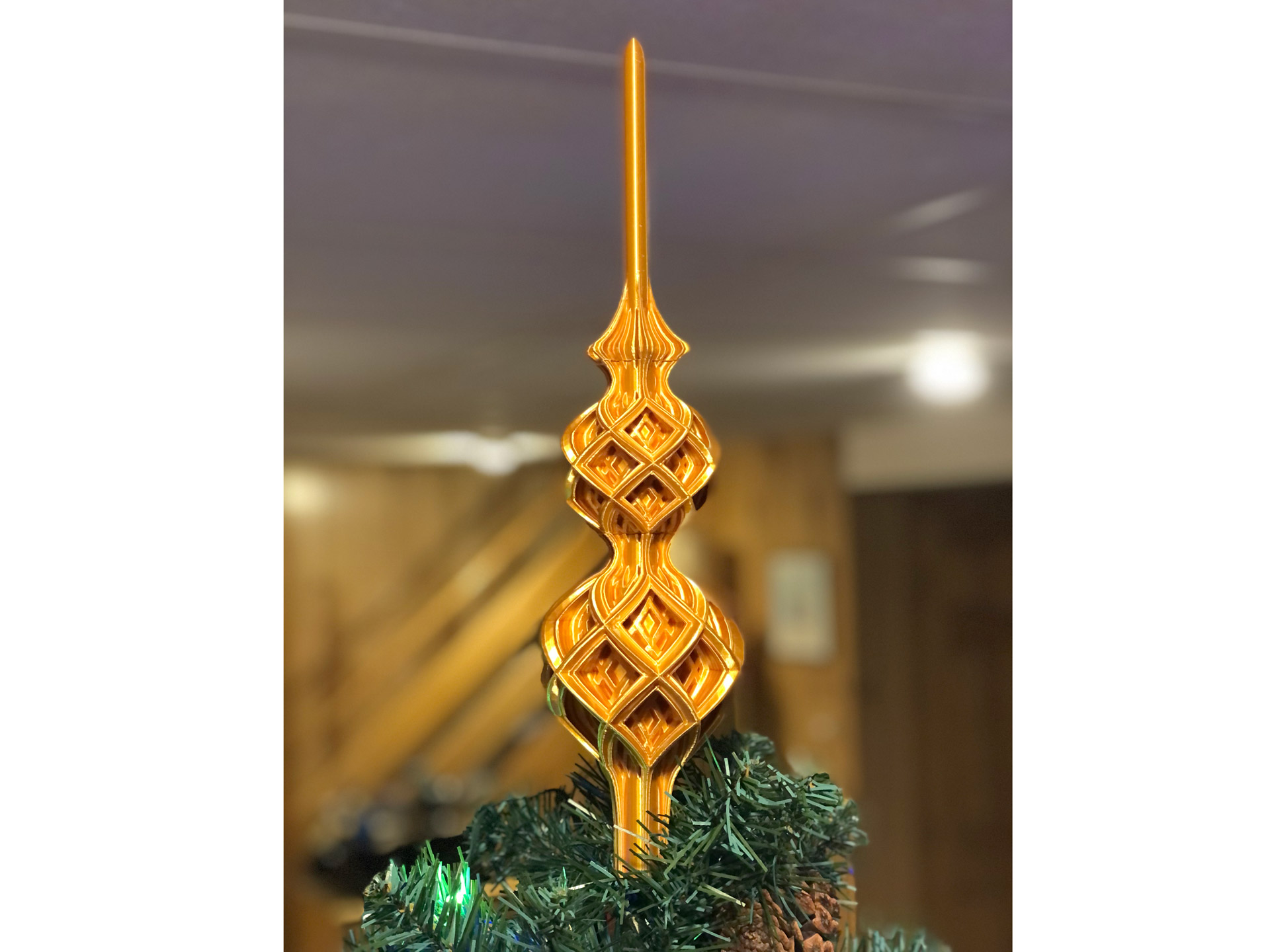 Large Lattice Christmas Tree Topper