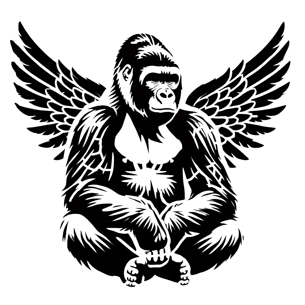 Harambe Angle Stencil