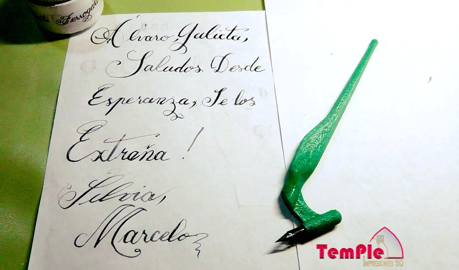 Oblique nib holder for Copperplate calligraphy