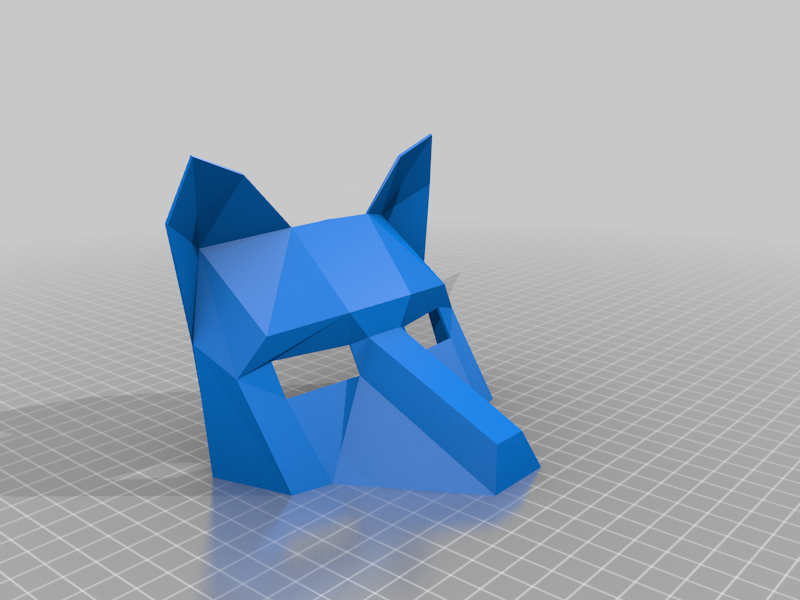 LOW POLY FOX MASK
