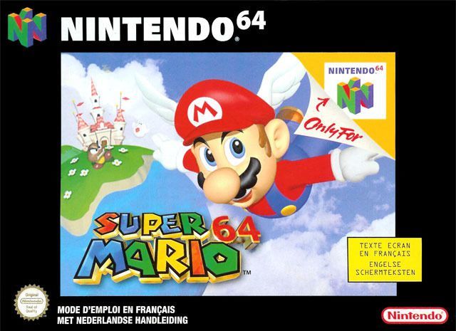 LITHOPHANE Cover Super_Mario_64 Nintendo N64