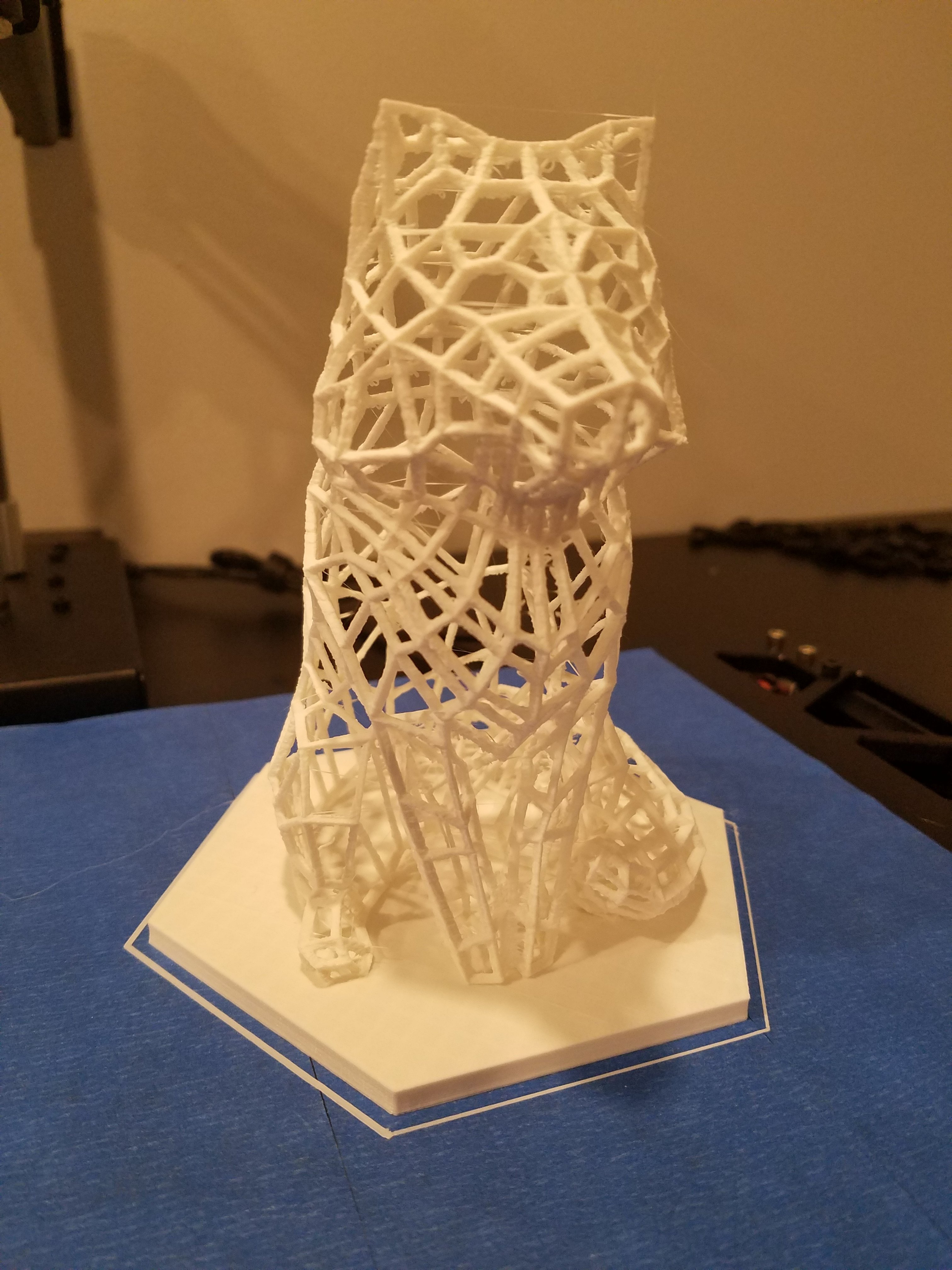 Wireframe wolf