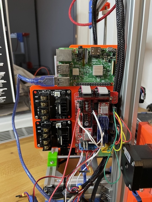 AM8 Ramps, Raspberry Pi and dual mosfet mount