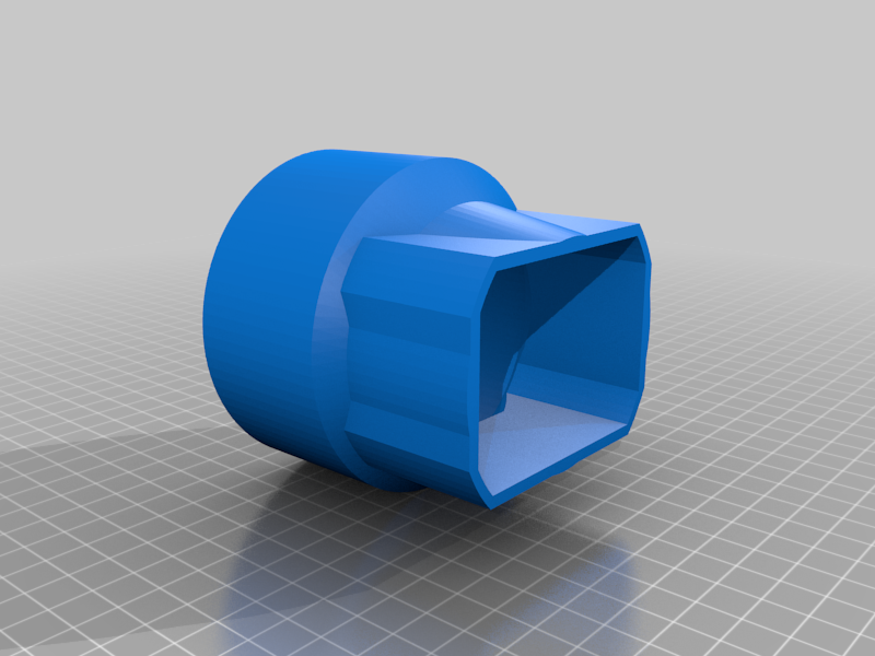 75mm (3x2x3) Round to Rectangular Downspout Adapter