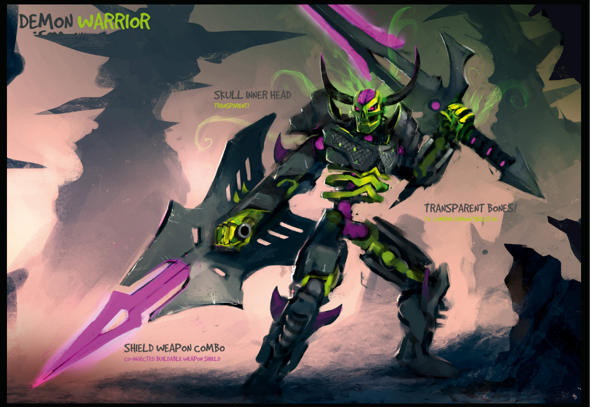 Bionicle Demon Warrior Parts Pack