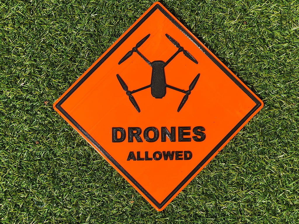 Sign Drones Allowed | DJI Mavic Drone Pilot
