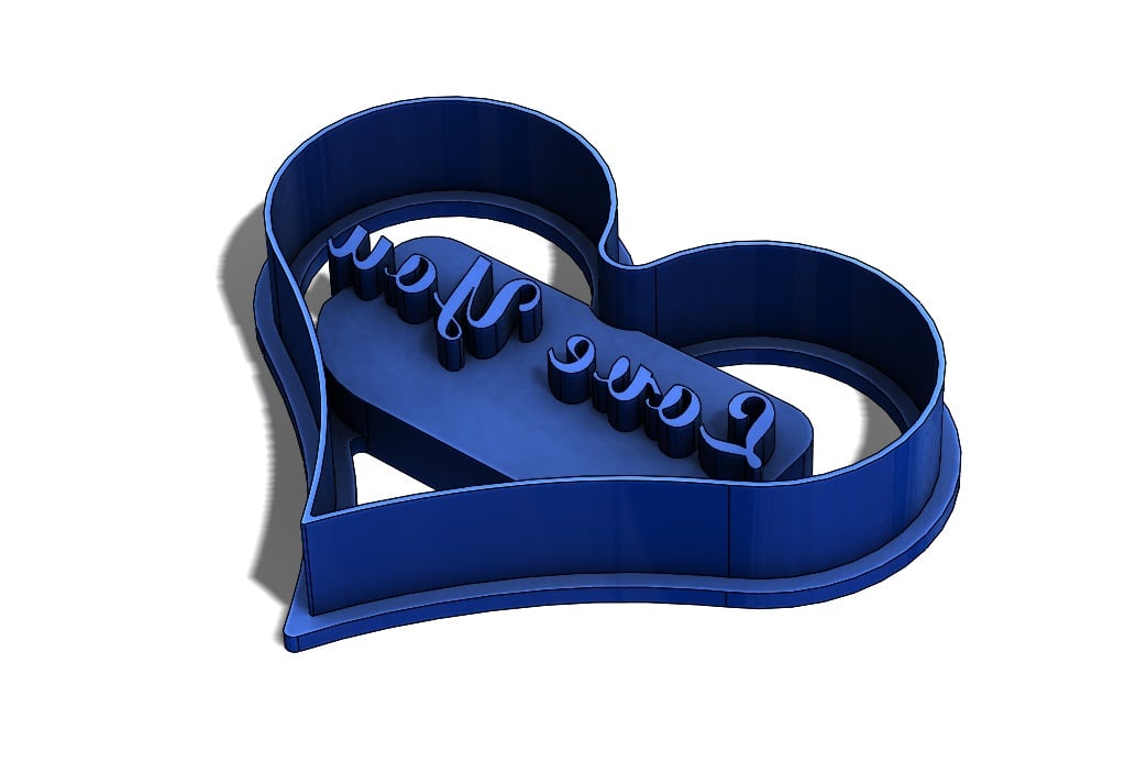 Cookie cutter I love you heart