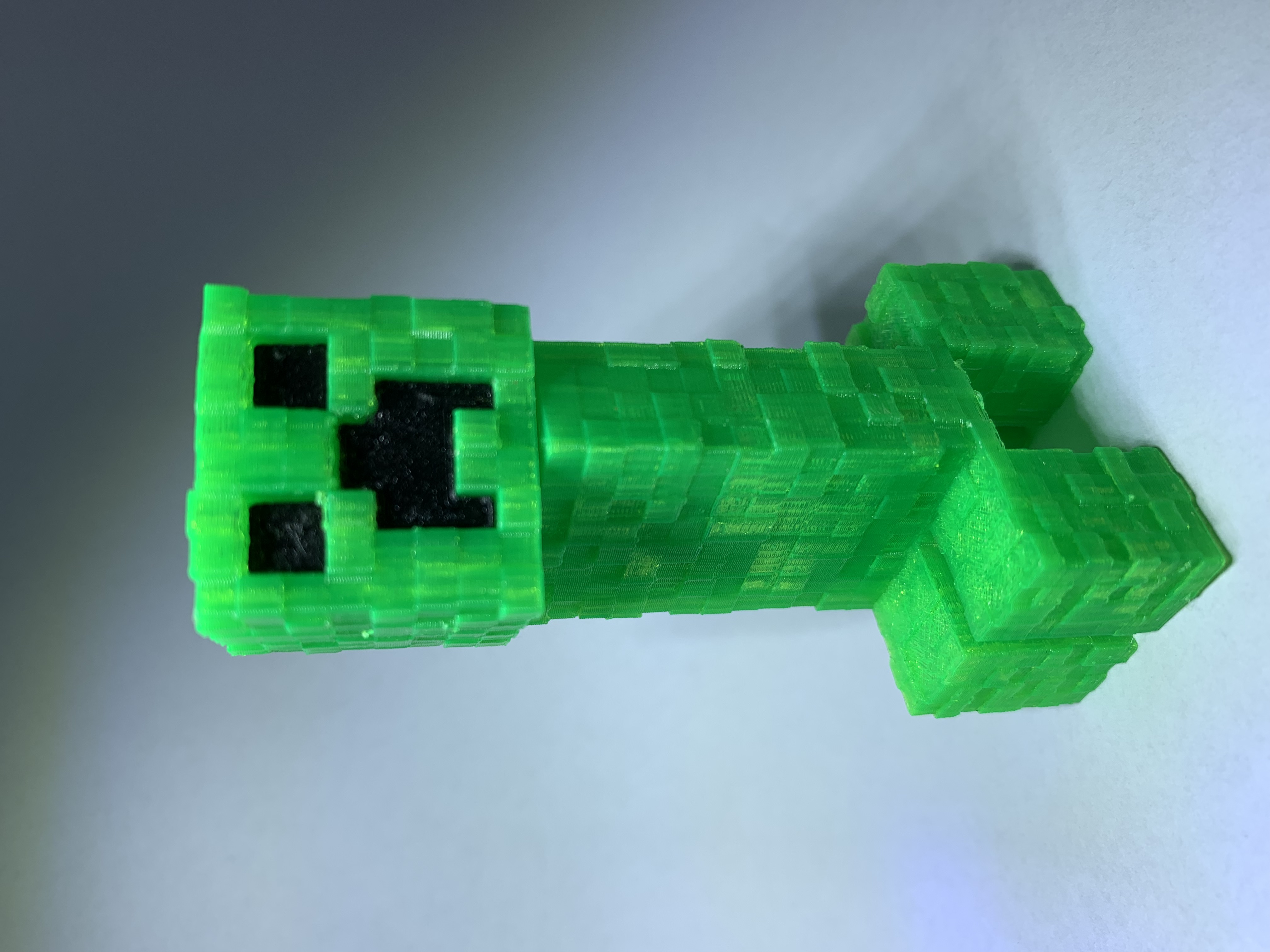 Textured Minecraft Creeper - Eyes and mouth inlays