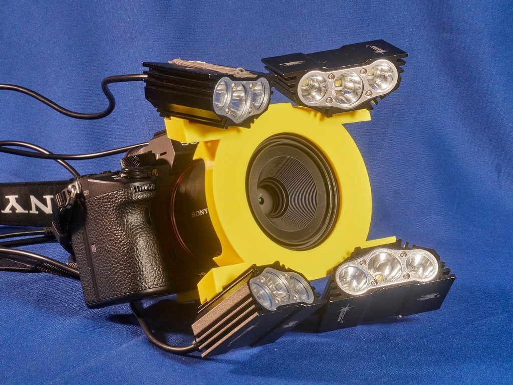Sony 50 mm macro lens and lighting for macro video