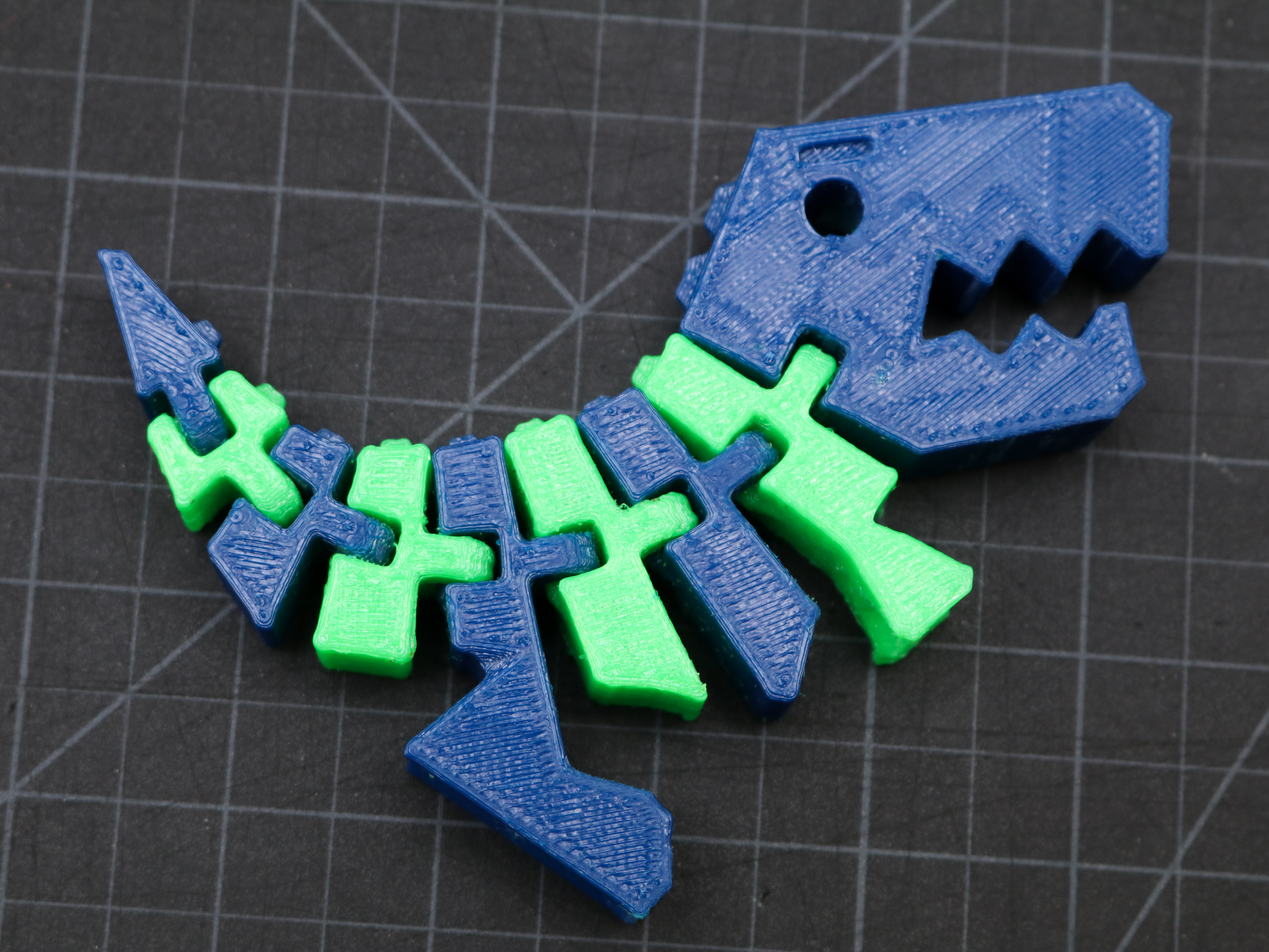 Two Color Flexi Rex Dinosaur / Dual Extrusion Print!
