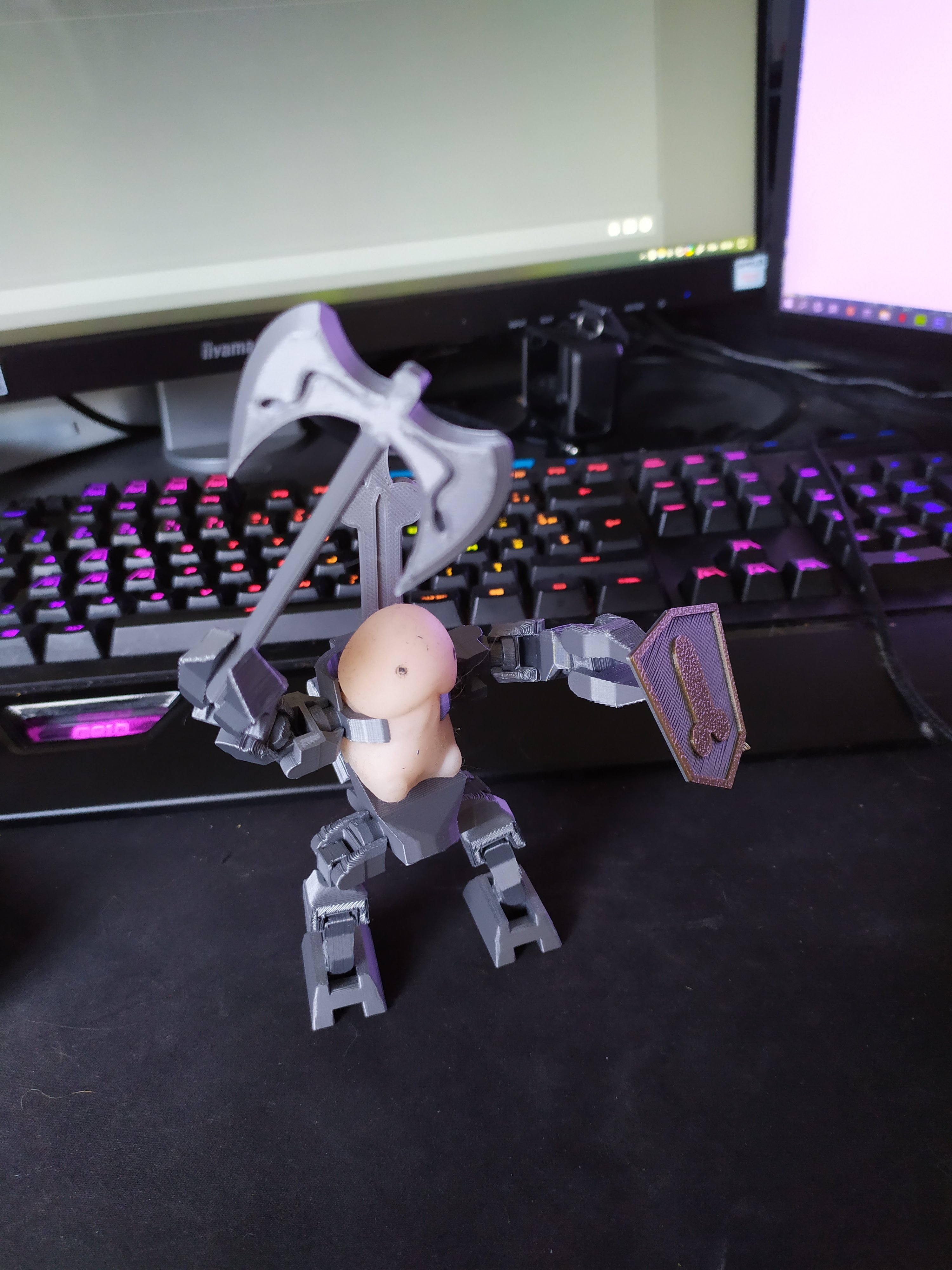 Sword, Axe and Shield for Ding Ding Mecha