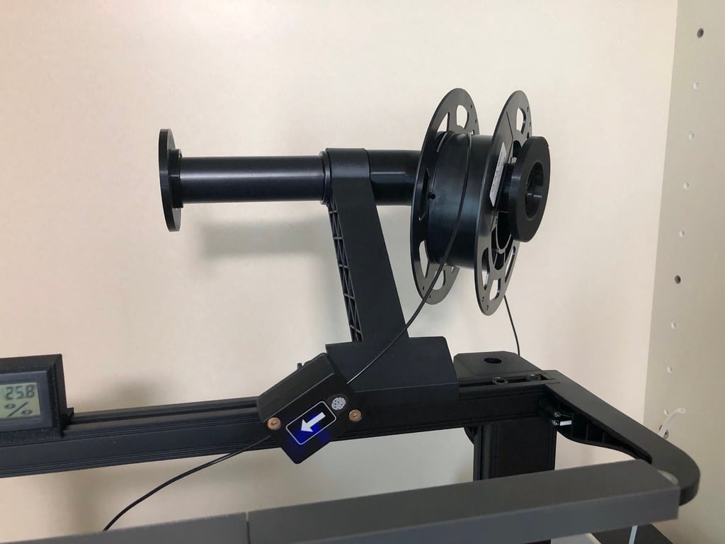 Ender-3 S1 Canted Spool Arm for Filament Dryer