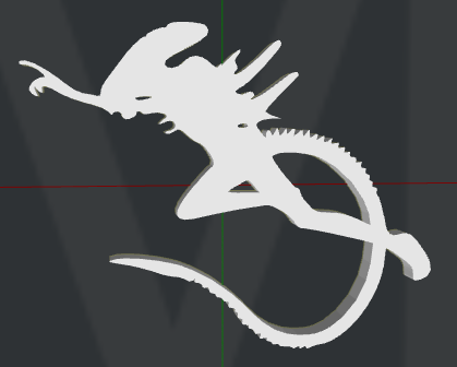 Alien 2D Wall Art V1