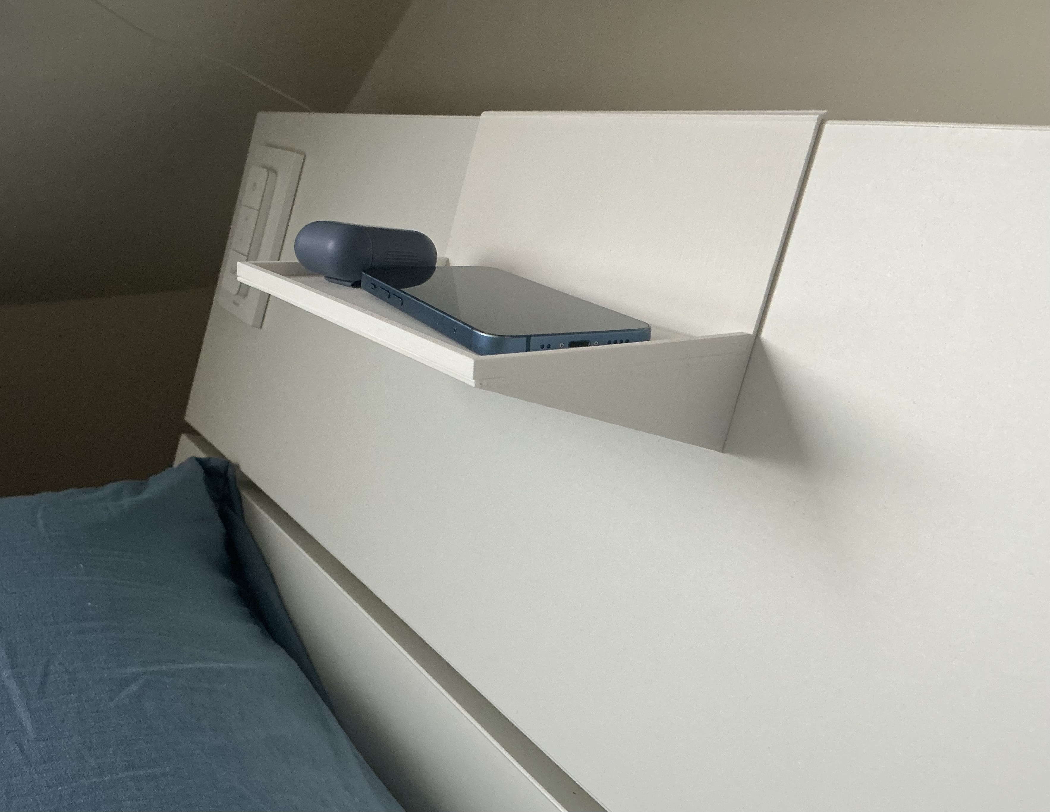 Ikea bed headboard Tray