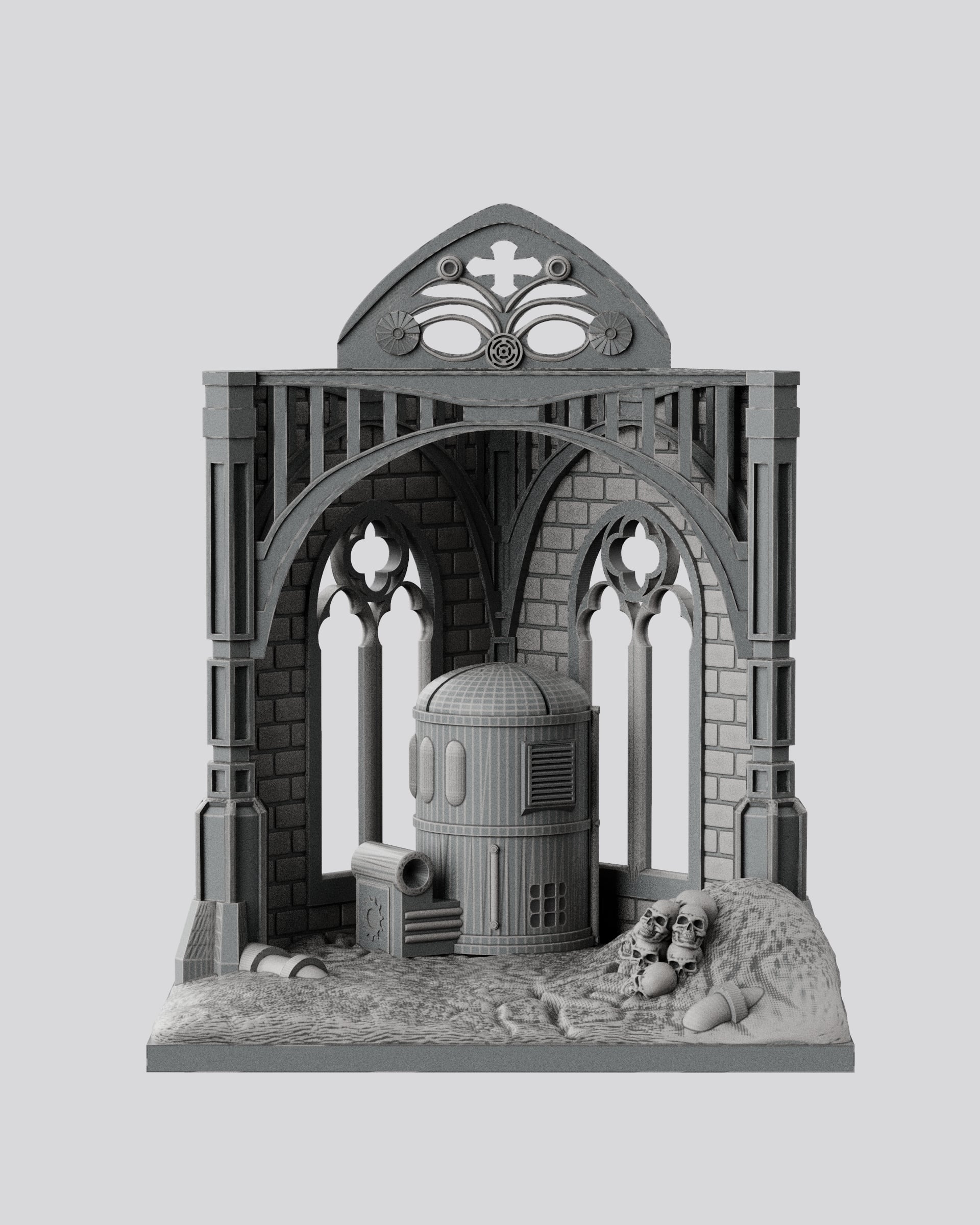 Gothic Space Cathedral Miniature Base