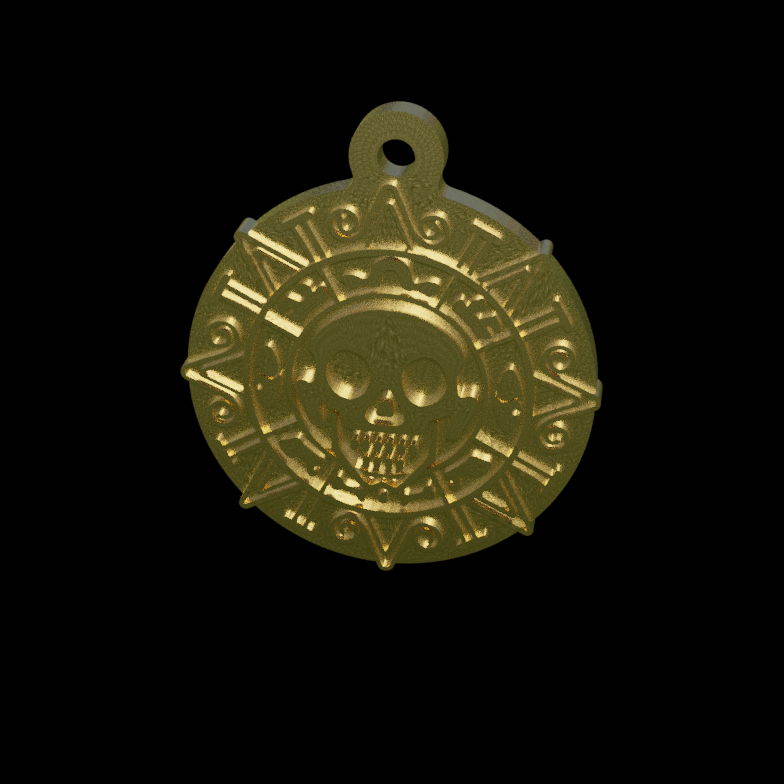 Pirates Of The Caribbean Gold Coin Medal