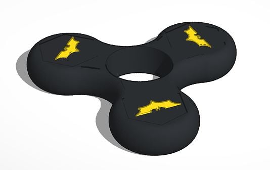 Batman fidget spinner with enclosed nuts M10