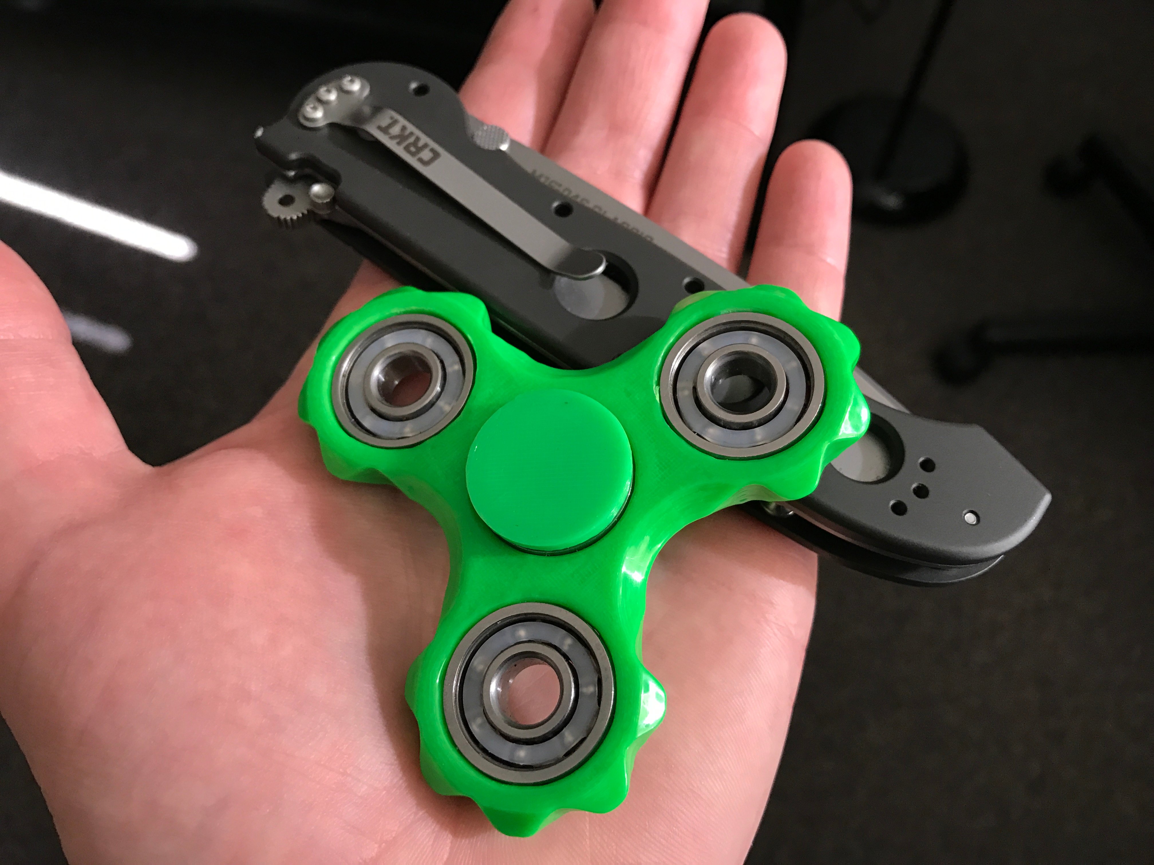 Geared Tri-fidget spinner