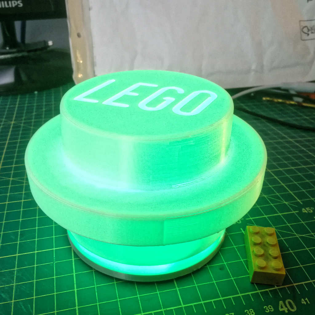 Led lamp  -  Lego stud