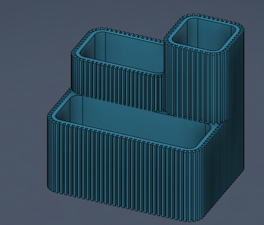 Modern Tiered Cascade Planter / 3-in-1 Ribbed Pot & Vase