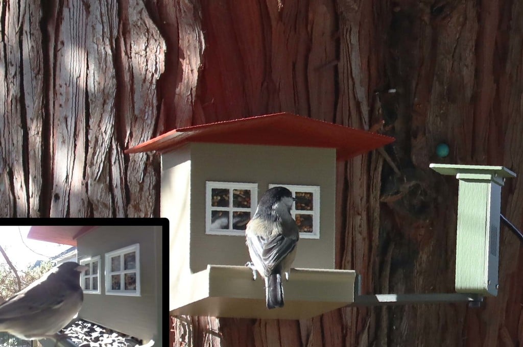 Bird Feeder House with Motion Activated Camera