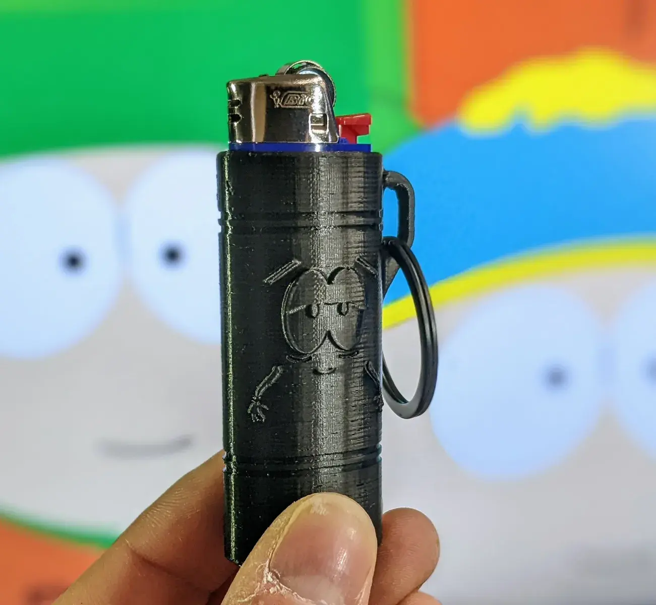 Bic Lighter Case Keychain - South Park Towelie