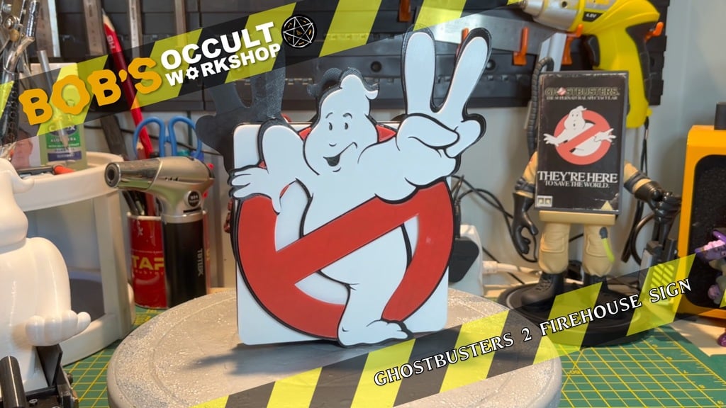 Ghostbusters 2 Firehouse Sign